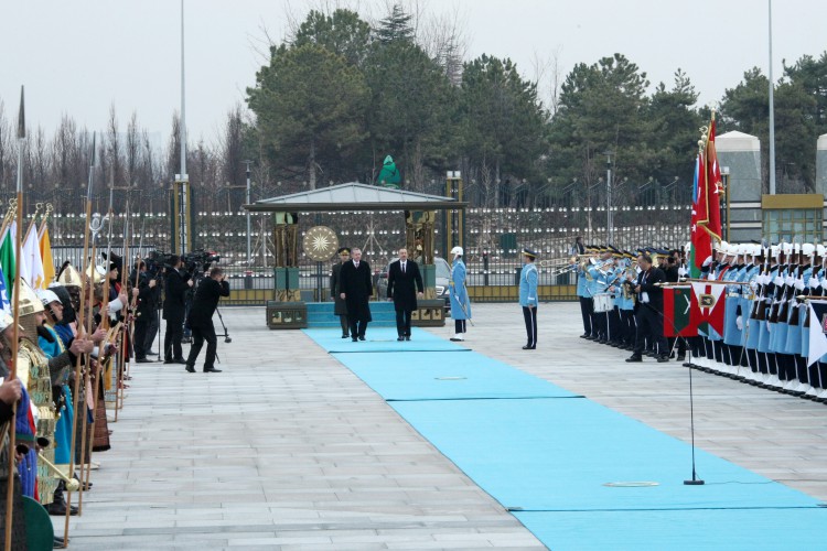 Ankara holds official welcoming ceremony of Azerbaijani president (PHOTO)