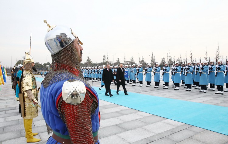 Ankara holds official welcoming ceremony of Azerbaijani president (PHOTO)