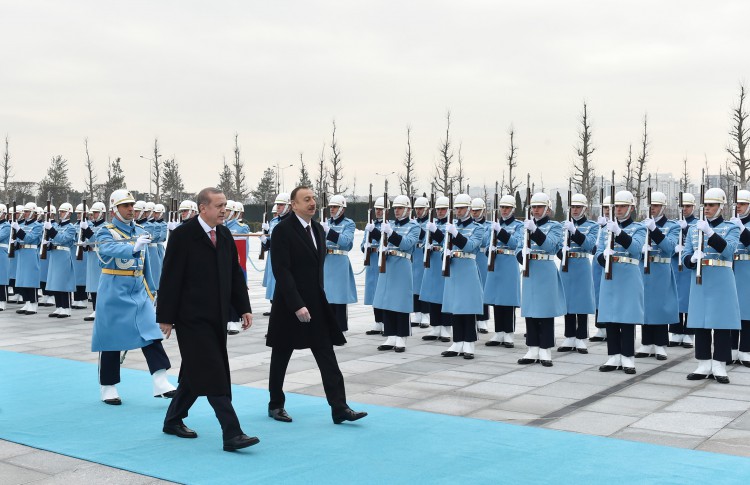Ankara holds official welcoming ceremony of Azerbaijani president (PHOTO)