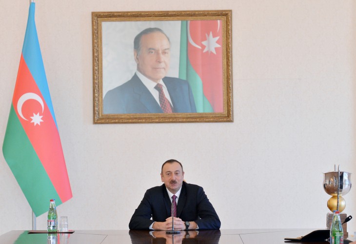 National Greco-Roman wrestling team meets Azerbaijani president after winning World Cup (PHOTO)