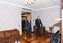Президент Ильхам Алиев ознакомился с ходом строительных работ в отеле «Агсарай» в Мингячевире (ФОТО)