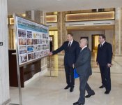 Президент Ильхам Алиев ознакомился с ходом строительных работ в отеле «Агсарай» в Мингячевире (ФОТО)