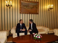 Azerbaijani, Bulgarian presidents hold one-on-one meeting (PHOTO)