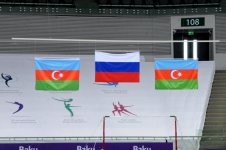 Азербайджанские гимнастки завоевали «серебро» и «бронзу» на Открытом объединенном чемпионате в Баку (ФОТО)