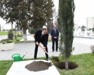 President Ilham Aliyev attends opening of park-boulevard named after Heydar Aliyev in Barda