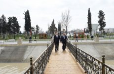 President Ilham Aliyev attends opening of park-boulevard named after Heydar Aliyev in Barda