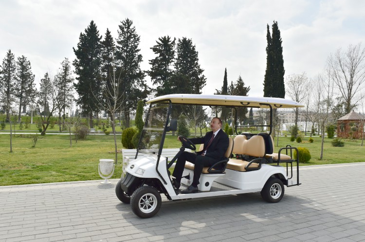 President Ilham Aliyev attends opening of park-boulevard named after Heydar Aliyev in Barda