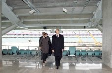 President Ilham Aliyev, his spouse attend opening of Baku Olympic Stadium (PHOTO)