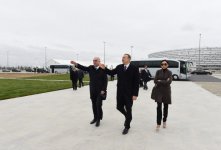 Ilham Aliyev, his spouse review environmental project around Lake Boyukshor and adjacent areas (PHOTO)