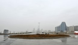 Президент Азербайджана ознакомился с ходом строительных работ на бульваре «Баку – Белый город» (ФОТО)