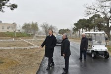 Президент Азербайджана ознакомился с ходом строительных работ на бульваре «Баку – Белый город» (ФОТО)
