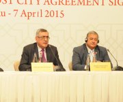 Ceremony of signing contract to hold IV Islamiada in Azerbaijan takes place (PHOTO)