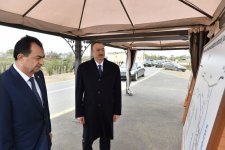 Президент Азербайджана ознакомился с региональной автодорогой после реконструкции (ФОТО)