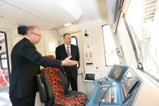 Президент Ильхам Алиев ознакомился с новыми поездами Бакинского метрополитена (ФОТО)
