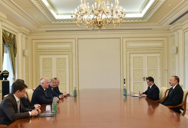 Azerbaijani president receives delegation of Rostec State Corporation