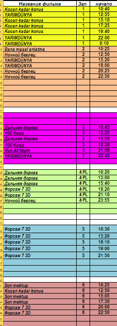 Афиша 28 Cinema на 22 апреля