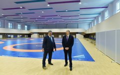 Ilham Aliyev, his spouse review Heydar Aliyev Sports Palace after major overhaul (PHOTO)