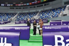 Ilham Aliyev, his spouse review Heydar Aliyev Sports Palace after major overhaul (PHOTO)