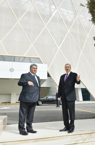 Ilham Aliyev, his spouse review Heydar Aliyev Sports Palace after major overhaul (PHOTO)