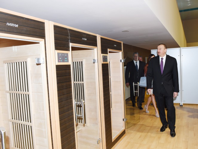 Ilham Aliyev, his spouse review Heydar Aliyev Sports Palace after major overhaul (PHOTO)