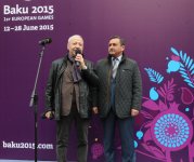 Шоу знаменитых художников в связи с первыми Евроиграми в Баку (ФОТО)