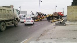 Крупная авария на центральном проспекте в Баку