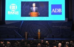Azerbaijani president, his spouse attending opening of session of ADB Board of Governors meeting in Baku