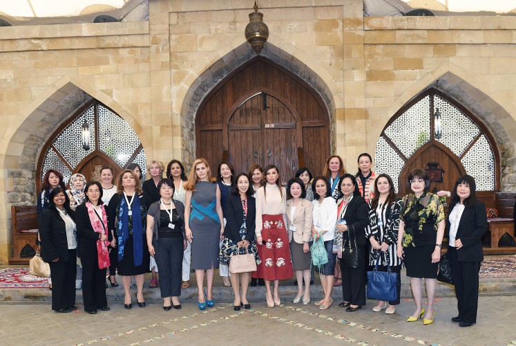 Dinner reception hosted on behalf of Mehriban Aliyeva in honour of spouses of participants of ADB Governors’ 48th Annual Meeting