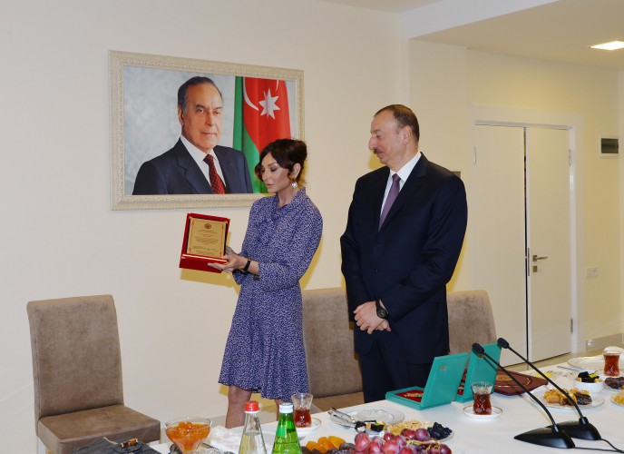 Ilham Aliyev, his spouse inaugurate new office building of Organization of Veterans of War, Labor and Armed Forces