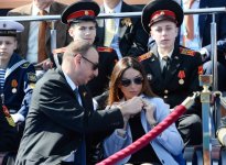 Президент Ильхам Алиев и его супруга приняли участие в праздничных мероприятиях в Москве по случаю 70-летия Победы (ФОТО)