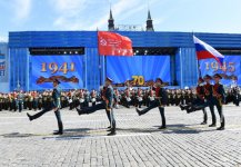 Президент Ильхам Алиев и его супруга приняли участие в праздничных мероприятиях в Москве по случаю 70-летия Победы (ФОТО)