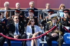 Президент Ильхам Алиев и его супруга приняли участие в праздничных мероприятиях в Москве по случаю 70-летия Победы (ФОТО)