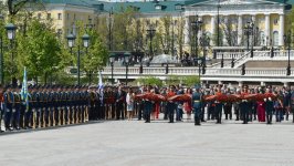 Президент Ильхам Алиев и его супруга приняли участие в праздничных мероприятиях в Москве по случаю 70-летия Победы (ФОТО)