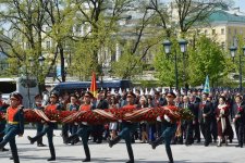 Президент Ильхам Алиев и его супруга приняли участие в праздничных мероприятиях в Москве по случаю 70-летия Победы (ФОТО)