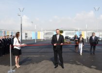 Azerbaijani president, his spouse attend opening of European Games Park (PHOTO)