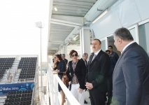 Azerbaijani president, his spouse attend opening of European Games Park (PHOTO)