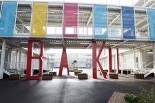 Azerbaijani president, his spouse attend opening of European Games Park (PHOTO)