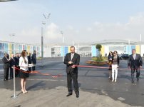 Azerbaijani president, his spouse attend opening of European Games Park (PHOTO)