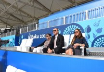 Azerbaijani president, his spouse attend opening of European Games Park (PHOTO)