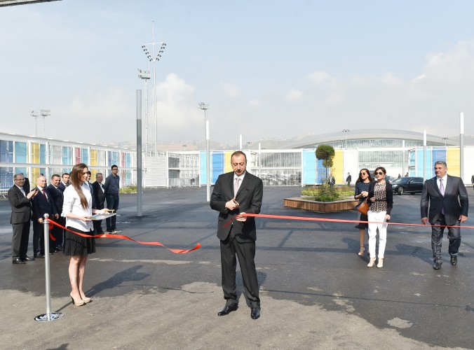 Azerbaijani president, his spouse attend opening of European Games Park (PHOTO)