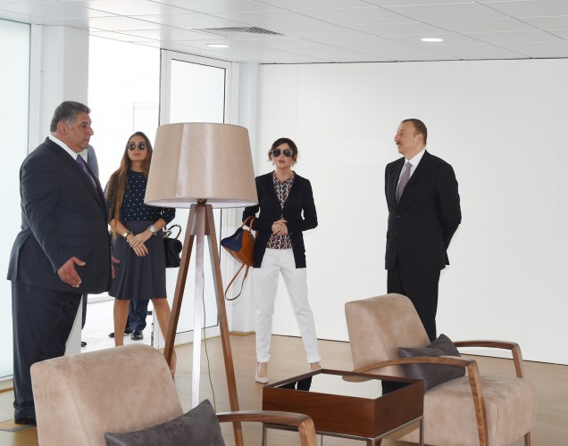 Azerbaijani president, his spouse attend opening of European Games Park (PHOTO)
