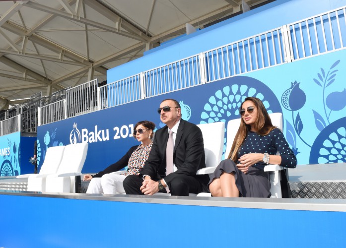 Azerbaijani president, his spouse attend opening of European Games Park (PHOTO)