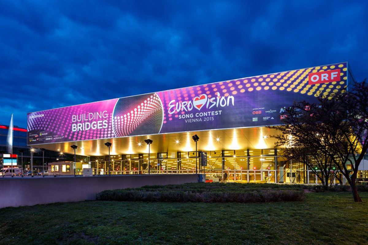 Сцена "Евровидения 2015" в Wiener Stadthalle – одежда ведущих, эко-кухня, пресс-центр (ФОТО)
