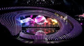 Сцена "Евровидения 2015" в Wiener Stadthalle – одежда ведущих, эко-кухня, пресс-центр (ФОТО)