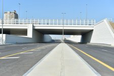 Ильхам Алиев принял участие в открытии дорожно-транспортной инфраструктуры около Бакинского олимпийского стадиона (ФОТО)