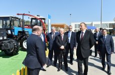 Azerbaijani president observes two exhibitions in Baku (PHOTO)