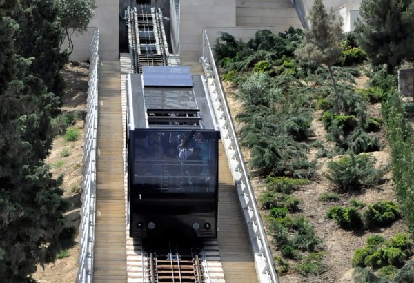 Baku’s funicular waiting for tourists (PHOTO)