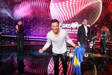 Как Монс Сельмерлёв  праздновал победу на сцене «Евровидения 2015» (ФОТО)