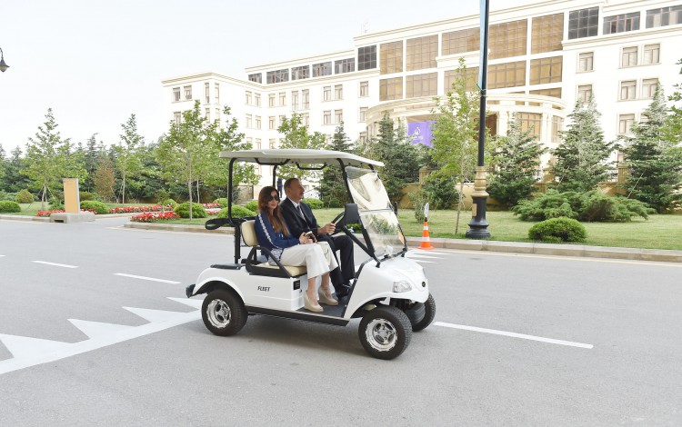 Ilham Aliyev, his spouse attend opening of Athletes and Media Villages of European Games (PHOTO)