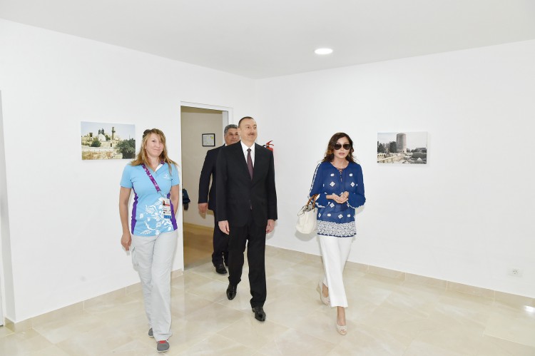 Ilham Aliyev, his spouse attend opening of Athletes and Media Villages of European Games (PHOTO)